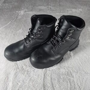 Shoes For Crews 77280W Mens Black Leather Composite Toe Work Boots EH Size 11